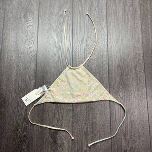 Billabong Love High Neck Girls Swim Top Tie Off New NWT‎